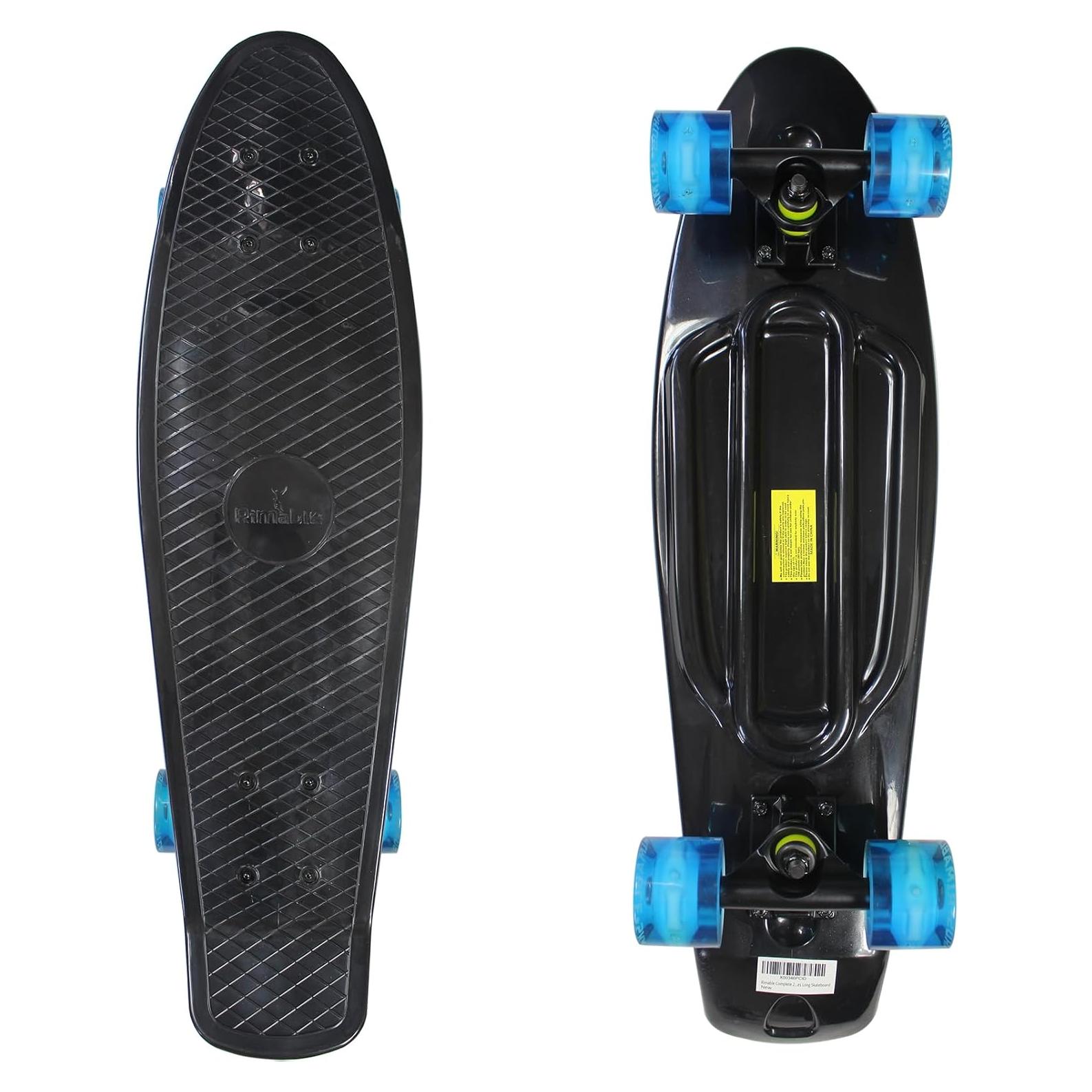Skateboard Completo RIMABLE 26" para Principiantes Negro