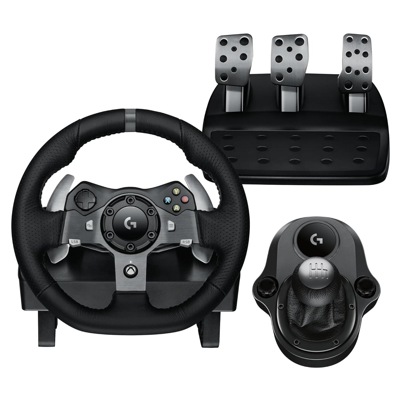 Volante de Carreras Logitech G920 + Cambio de Fuerza - Xbox y PC