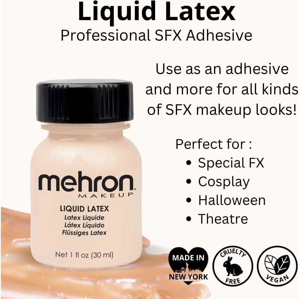 Mehron Latex Líquido 30 ml | Maquillaje SFX Halloween