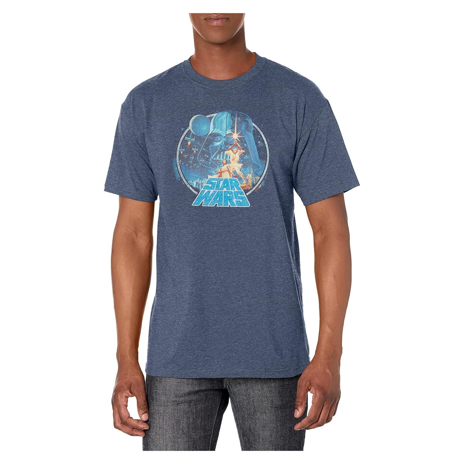 Camiseta Gráfica Star Wars Vintage Fifth Sun Azul Marino