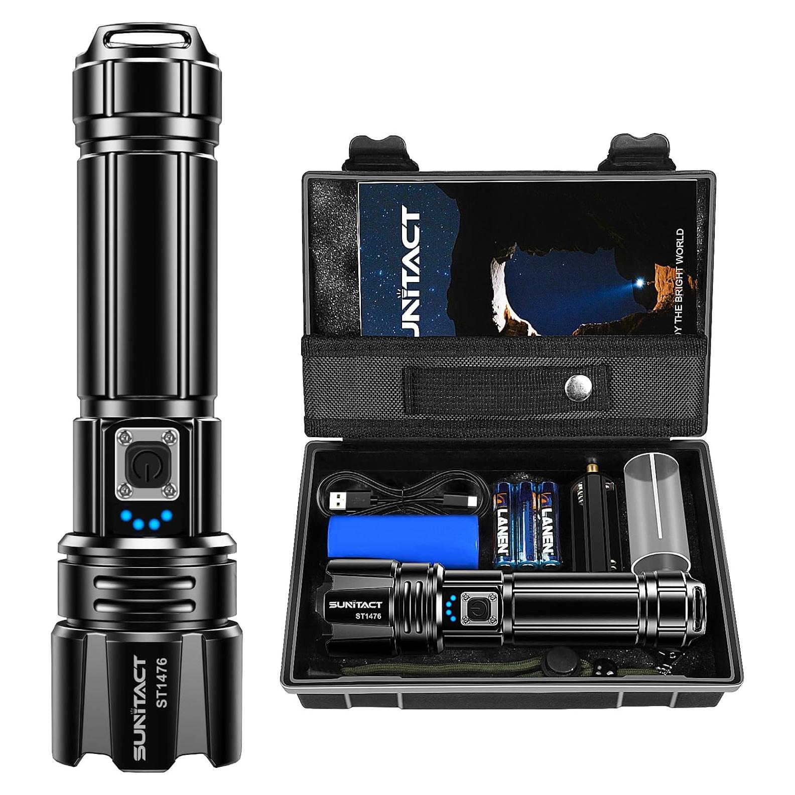 Linterna Recargable LED Sunitact ST1476 2000 Lúmenes IP67