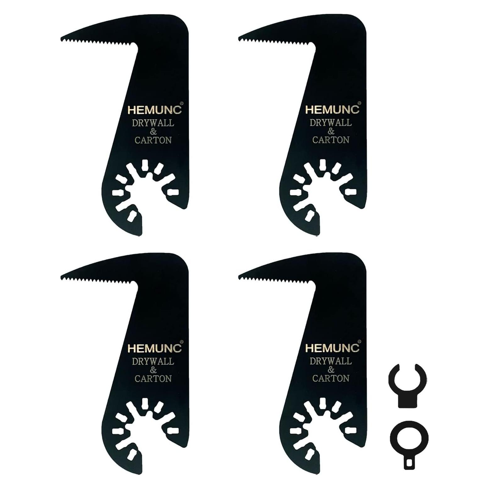 Drywall Blade for Oscillating Tool 4 Pack, Oscillating Saw Blades Fit Dremel, Dewalt, Fein Multimaster, Bosch, Makita, Milwaukee, Rockwell, Ryobi,Craftsman, Ridgid Multitool