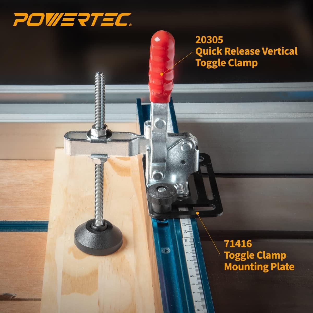 POWERTEC Abrazaderas de Palanca Horizontal y Vertical 227kg