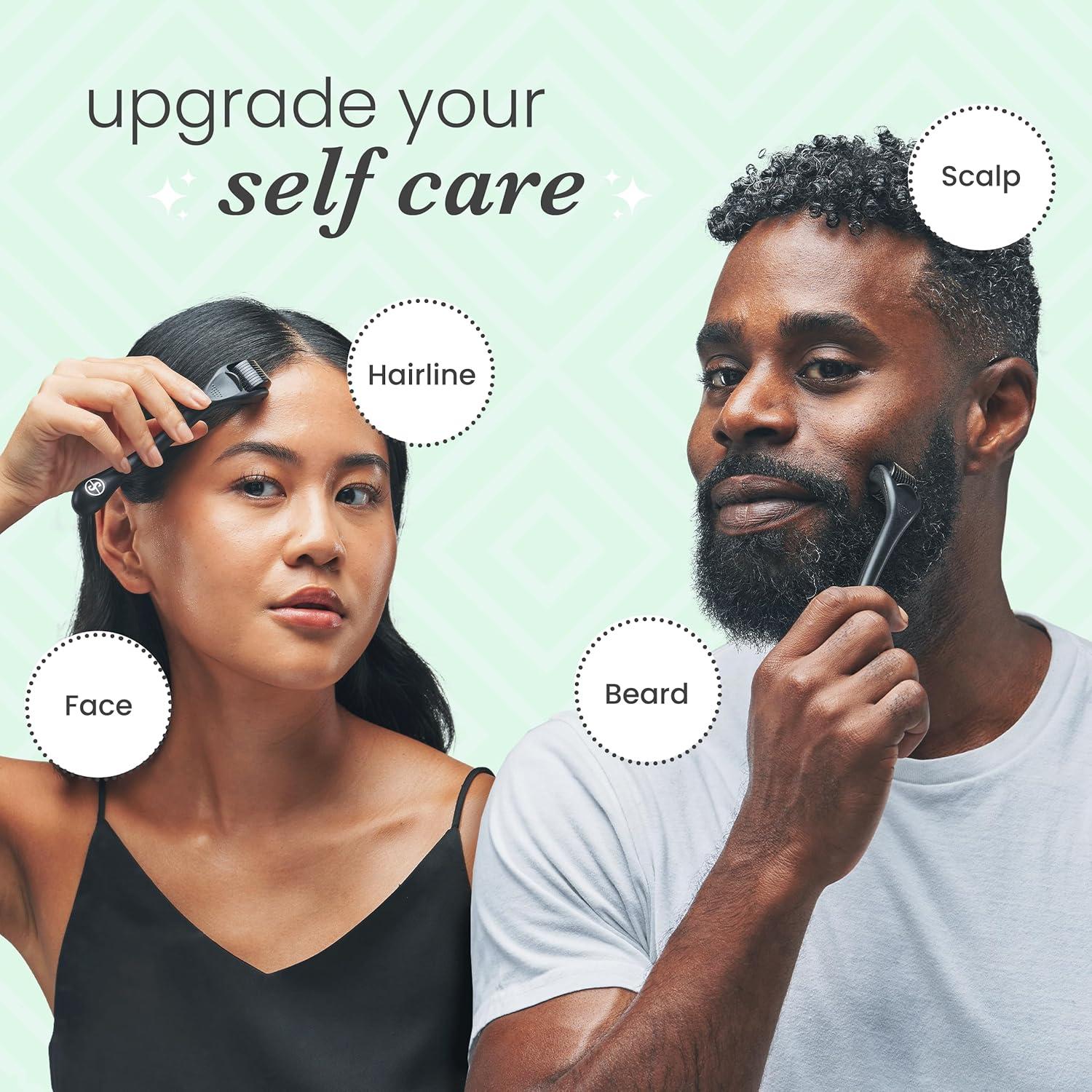 Rodillo Derma Sdara Negro Microneedling con Estuche Gratis