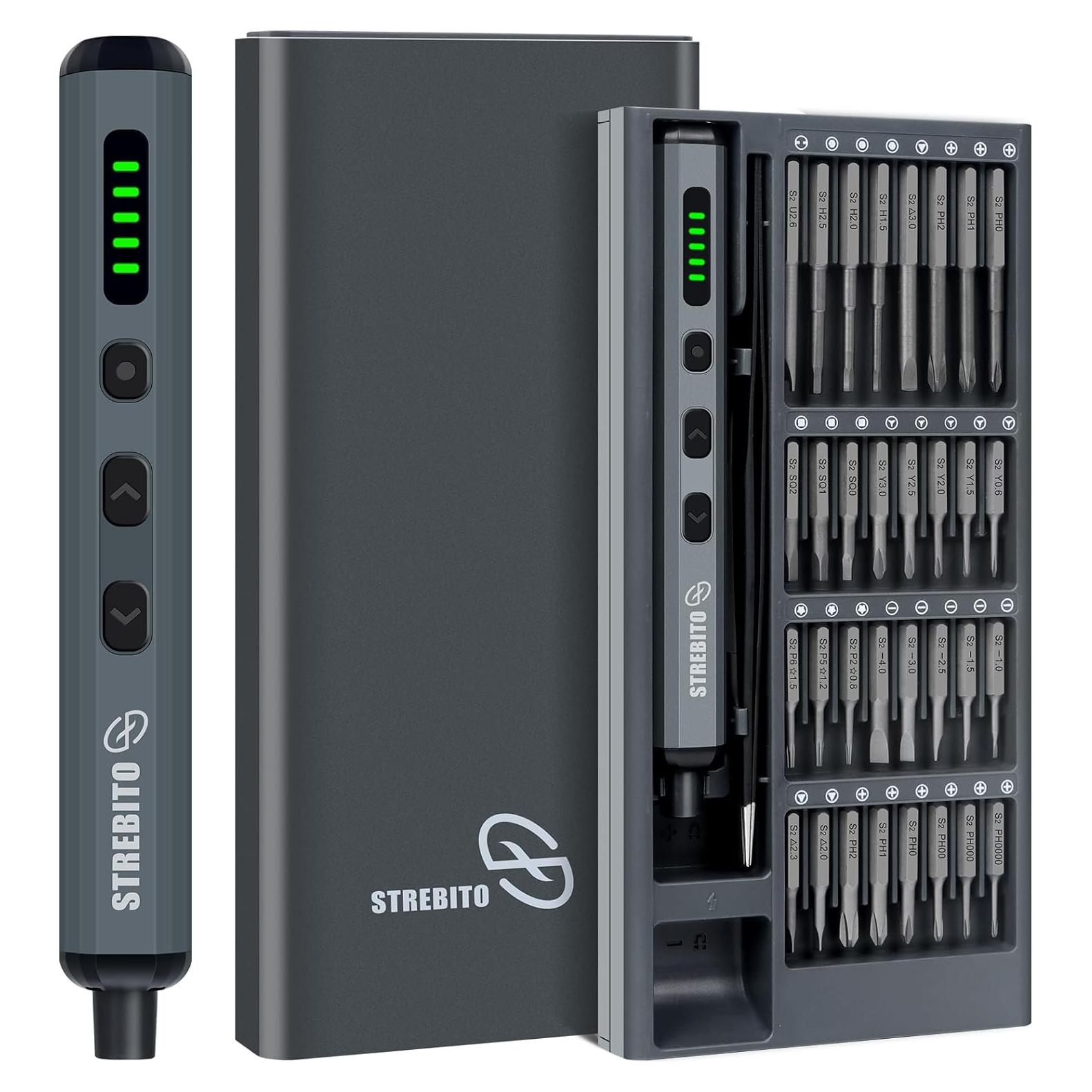 Destornillador Eléctrico Inalámbrico STREBITO 70 en 1 S2