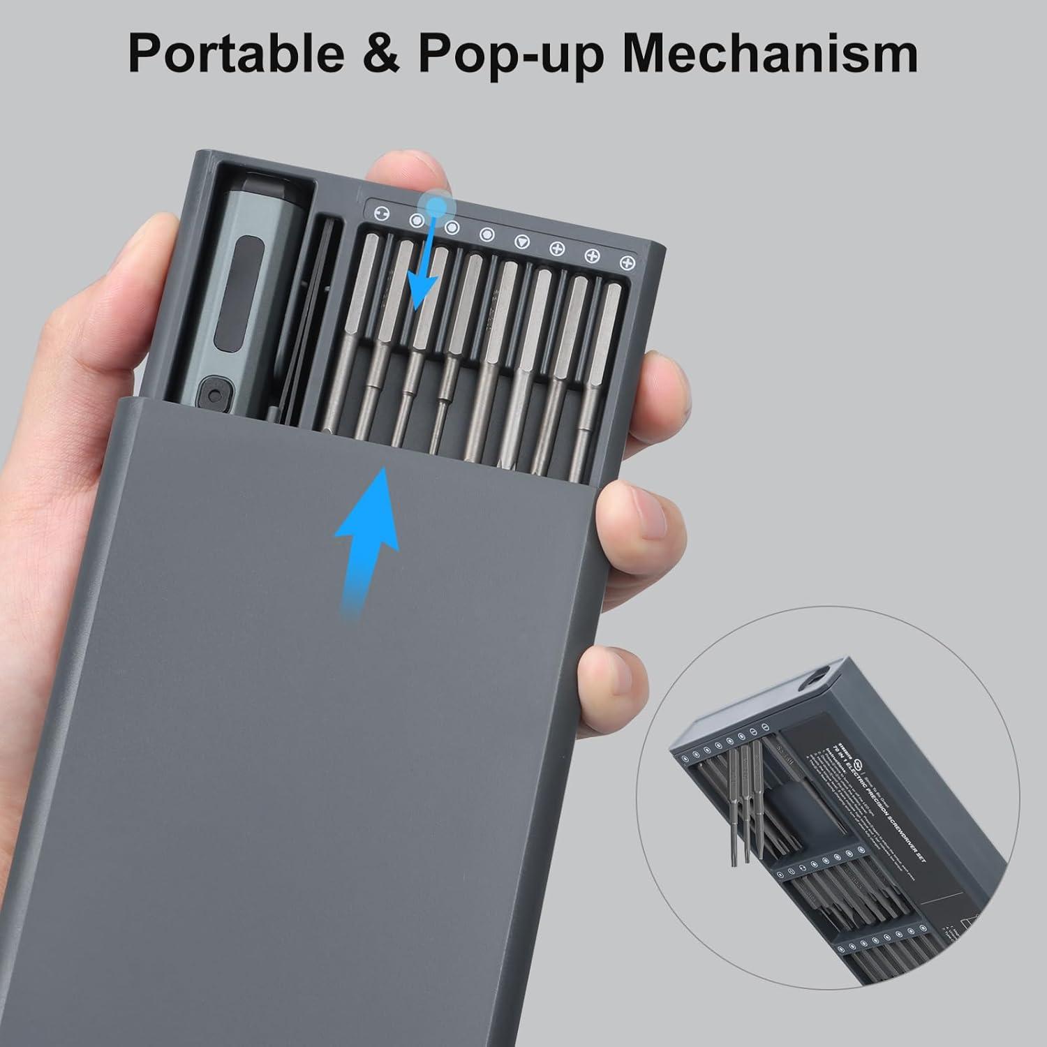 Destornillador Eléctrico Inalámbrico STREBITO 70 en 1 S2