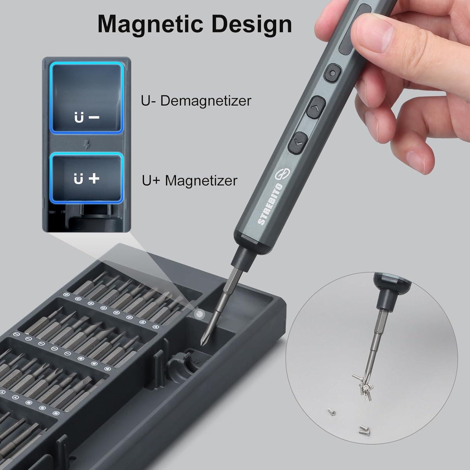 Destornillador Eléctrico Inalámbrico STREBITO 70 en 1 S2