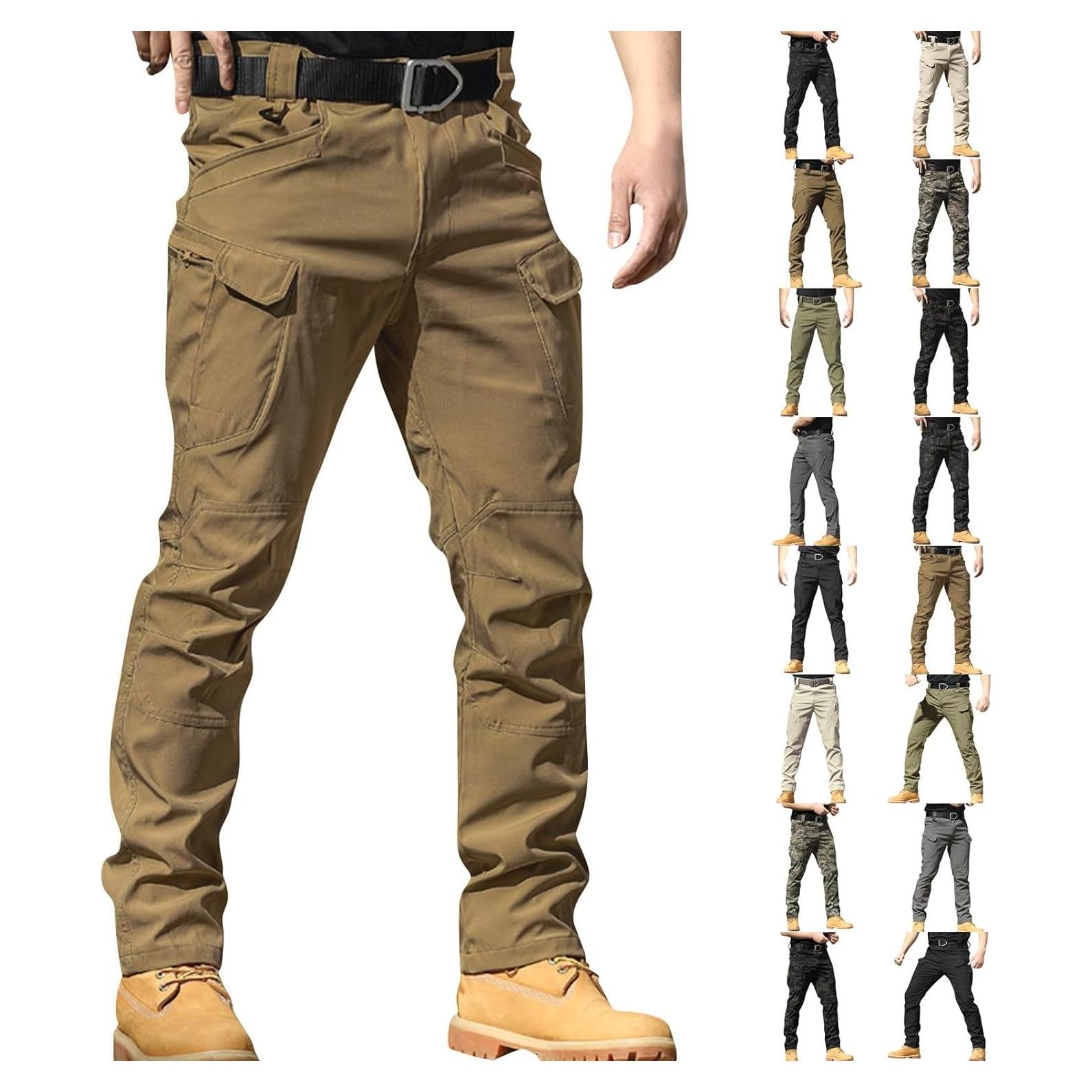 Pantalones Cargo Tácticos Hombre SdGgsgv Impermeables Mediano