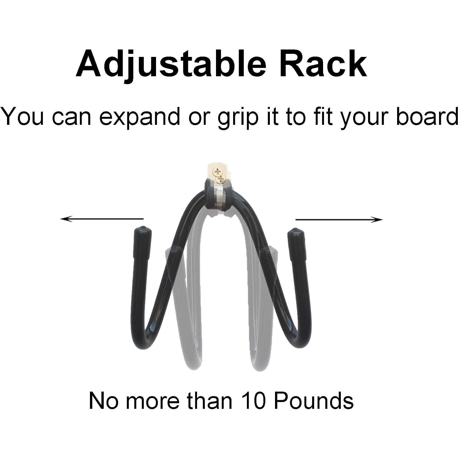 Soporte de Pared para Skateboard YYST Ajustable 2 Soportes