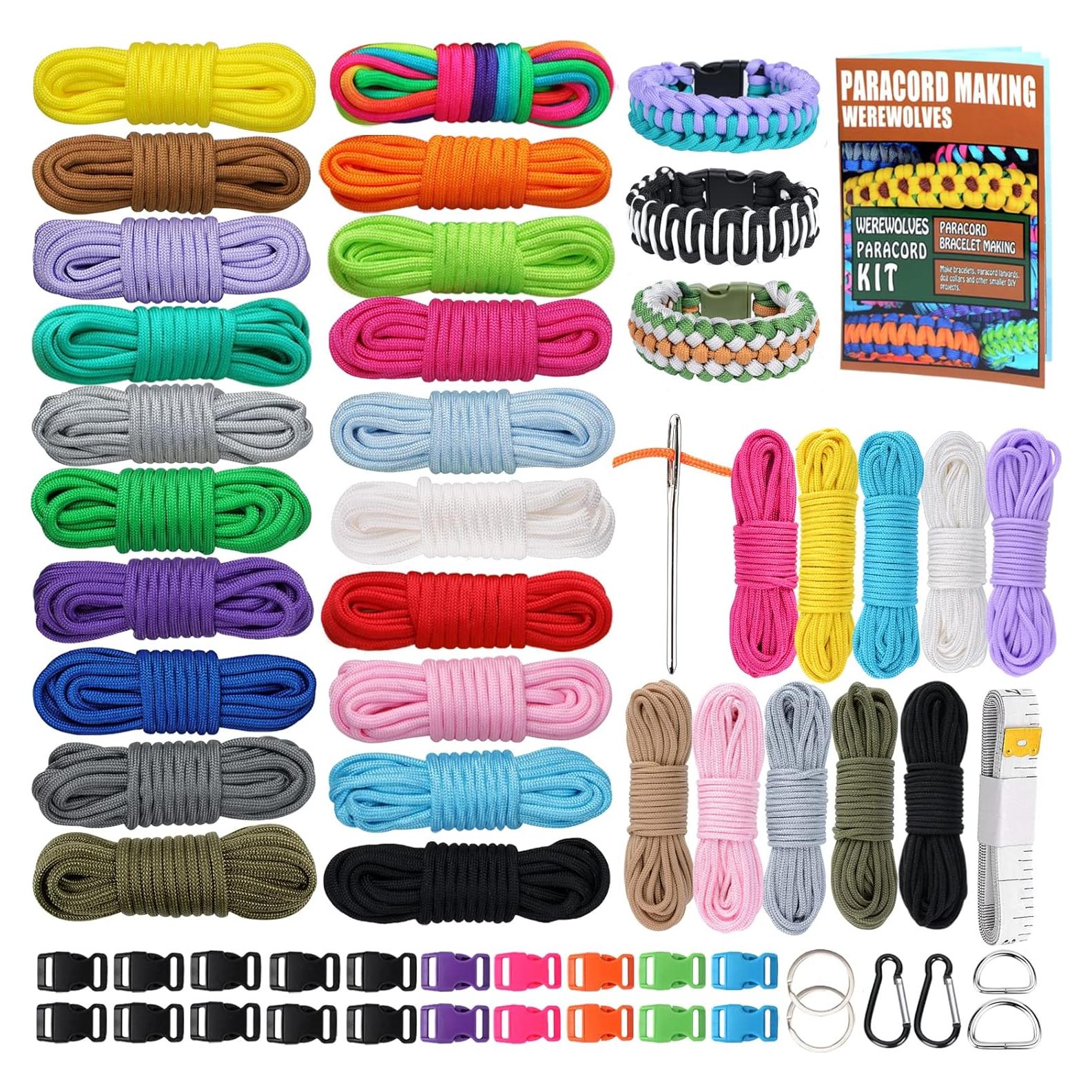 Kit de Manualidades Paracord 550 WEREWOLVES 4MM y 2MM