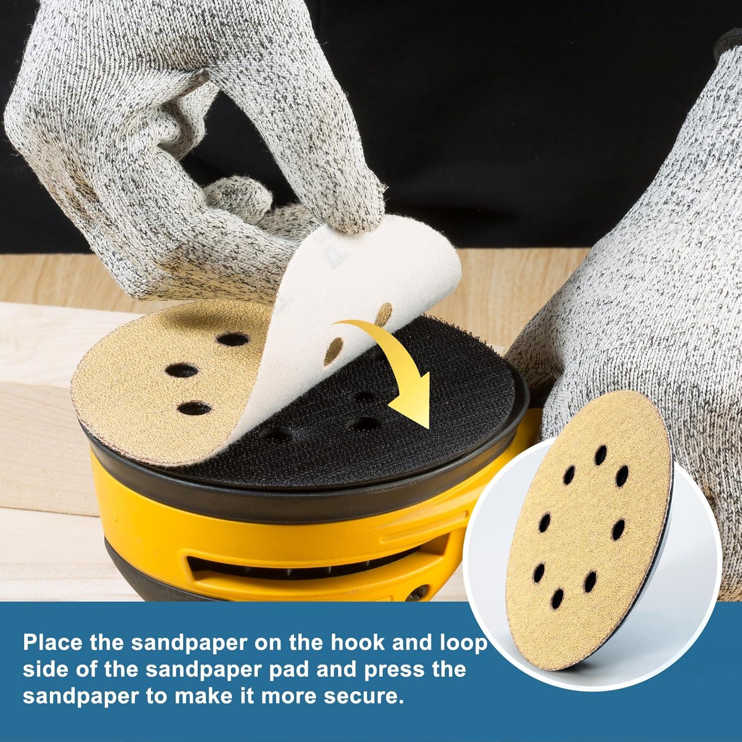 Almohadillas de Lijado S SATC 5" Gancho y Bucle para Dewalt/Makita - 2 Pcs