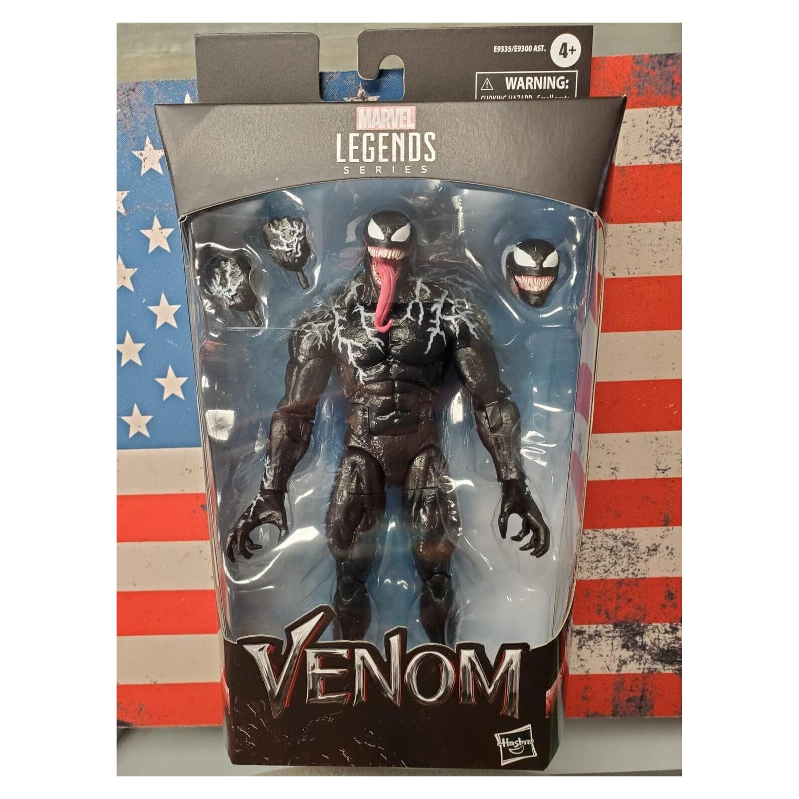 Figura de acción Venom 15 cm Marvel Legends Hasbro con 3 accesorios