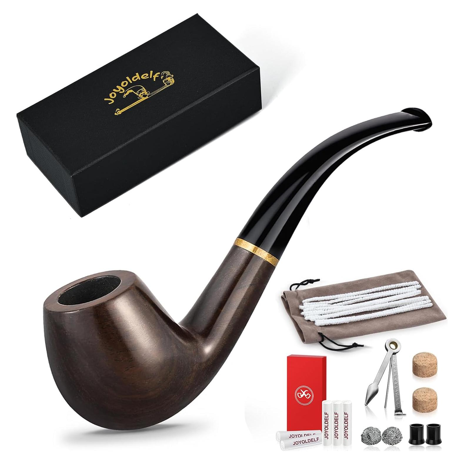 Juego de Pipas de Tabaco Joyoldelf Ébano Hecho a Mano con Accesorios