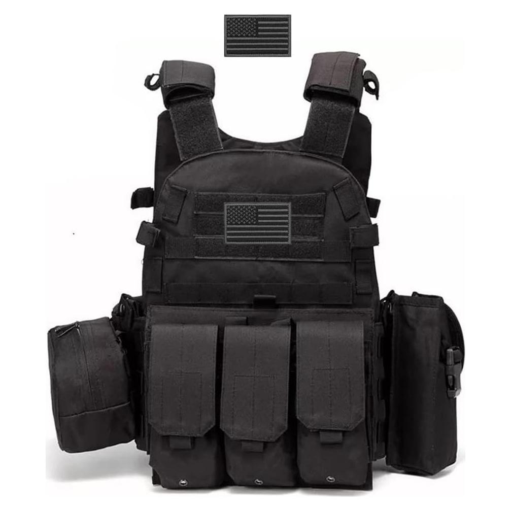 Chaleco Táctico AZB Ajustable para Hombres - Nylon 600D