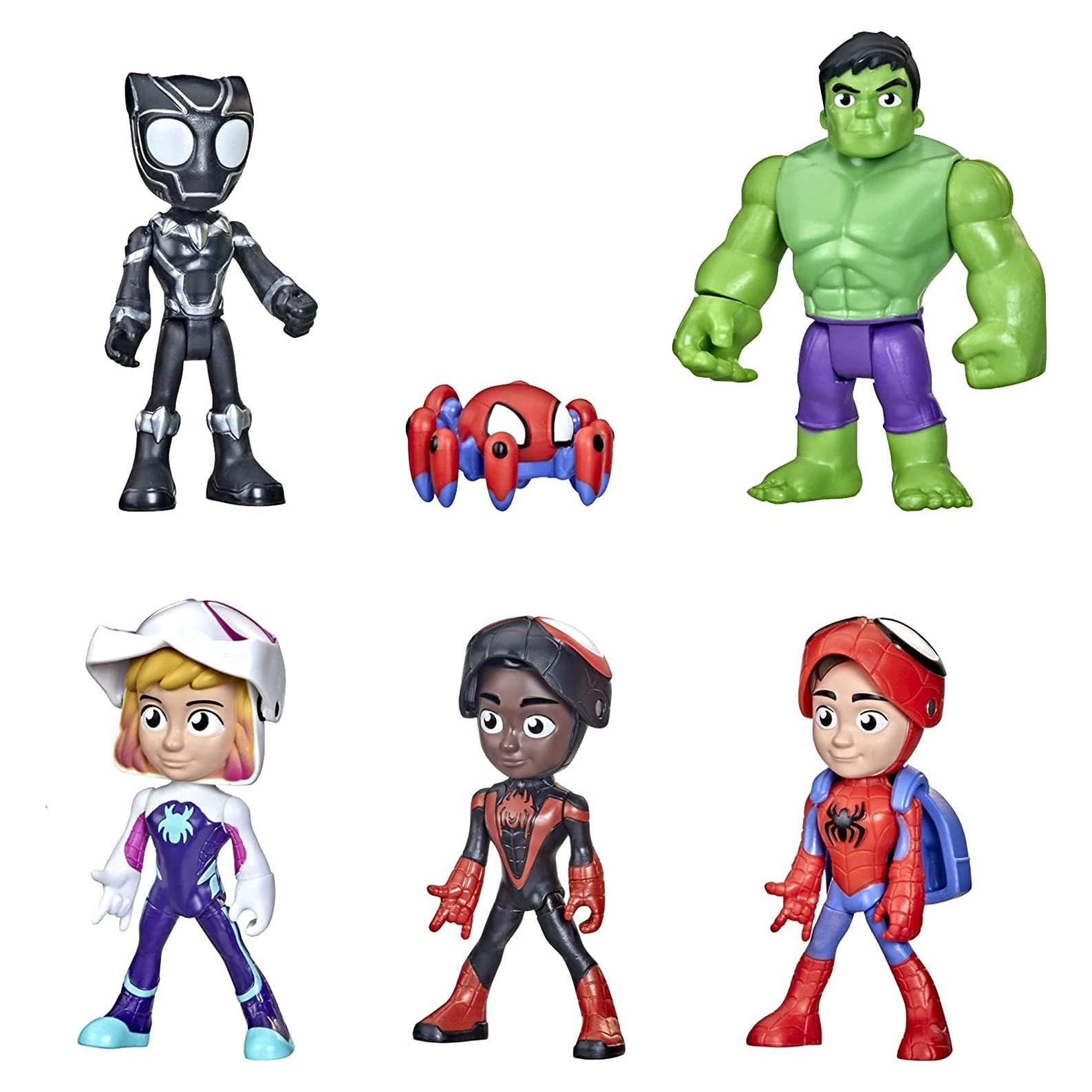 Multipack de Héroes Spidey y Amigos Hasbro 4 Figuras 3+