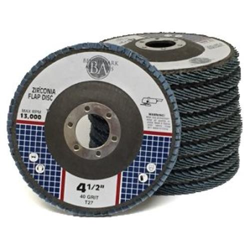 Discos de Aleta Curvados 4.5" Benchmark Abrasives 40 Grano