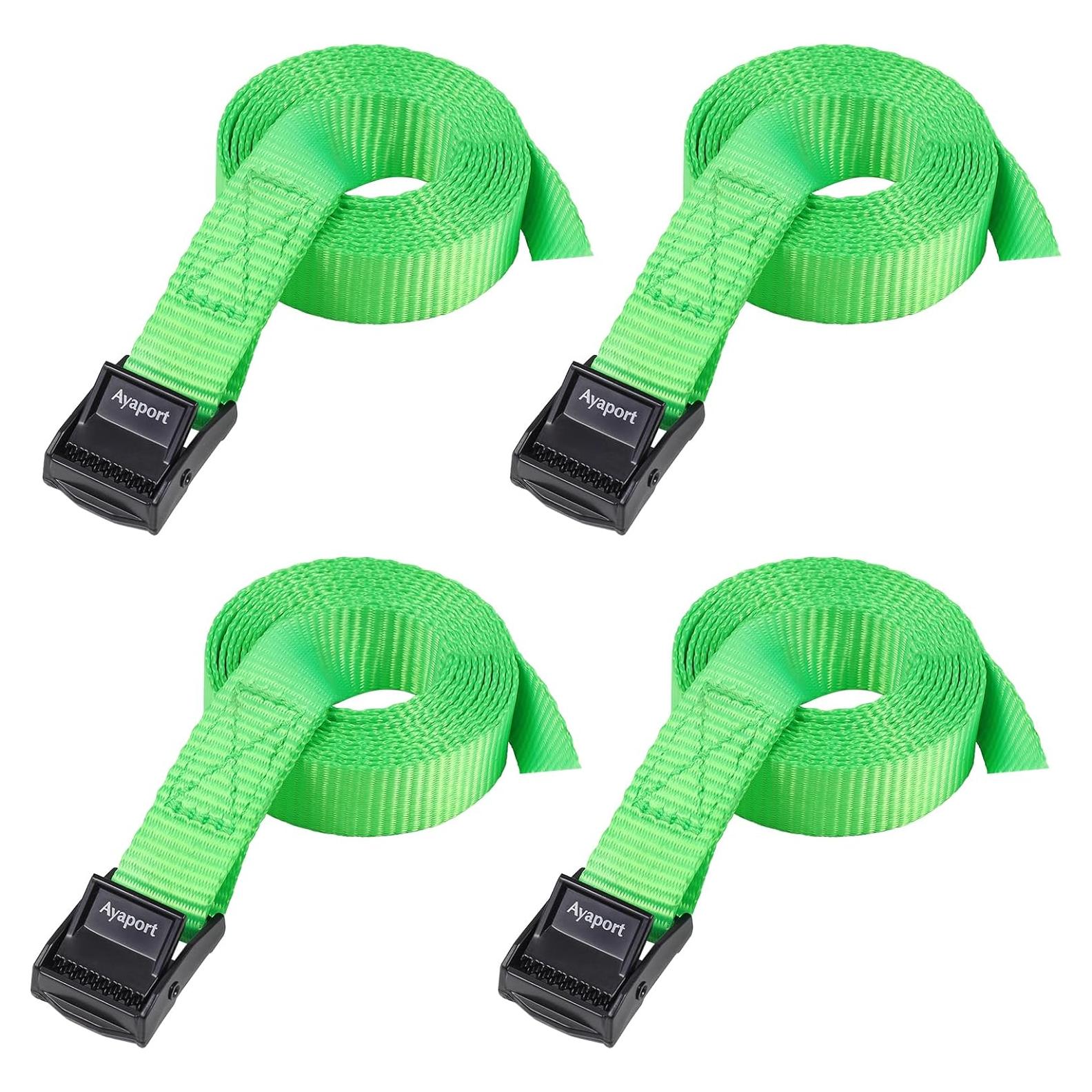 Correas de Amarre Ayaport 4ft Verde con Hebillas Ajustables