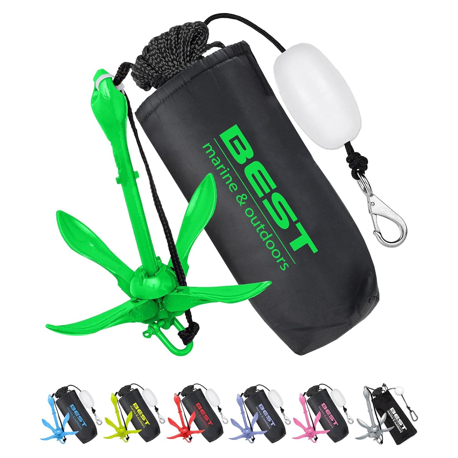 Ancla para Kayak Mejor Marina 1.6 kg con Cuerda 12.19 m