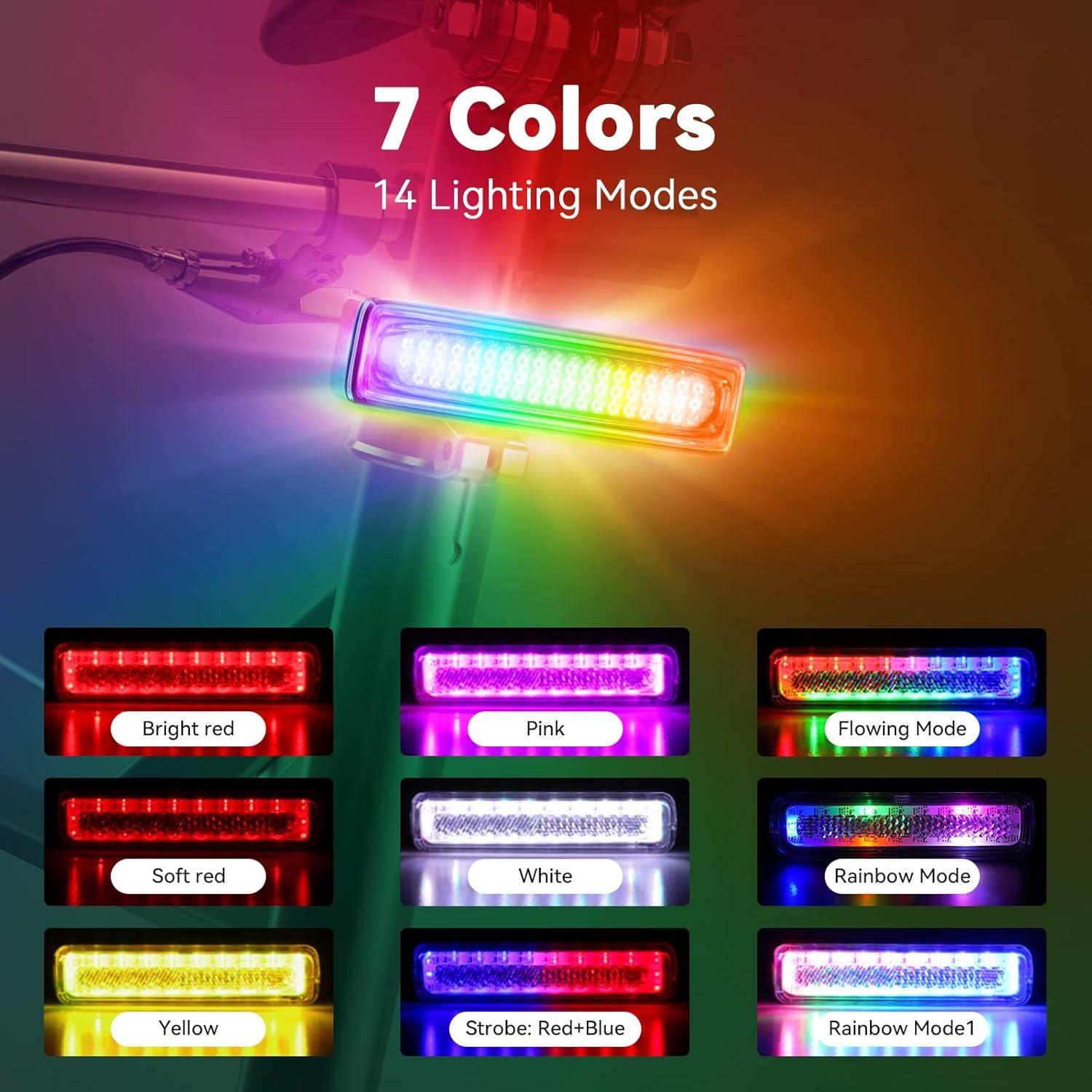 Luz Trasera LED REYUNGGO HC0107-01 USB-C Impermeable IPX6