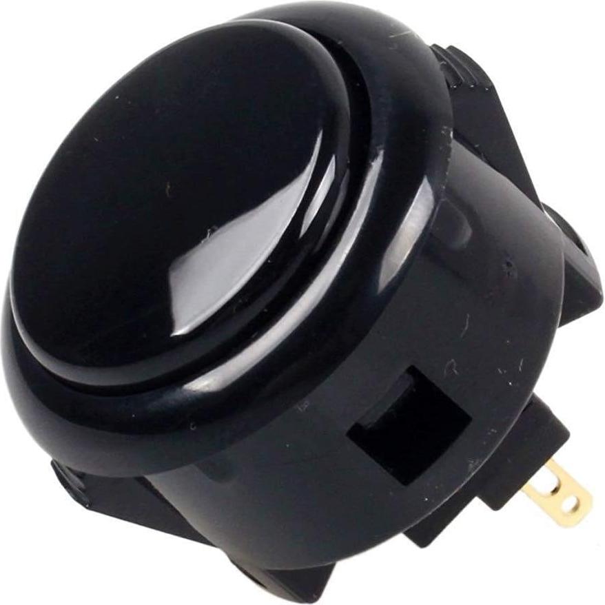 Botones de Presión Sanwa OBSF-30 - 8 Piezas 30mm Negro
