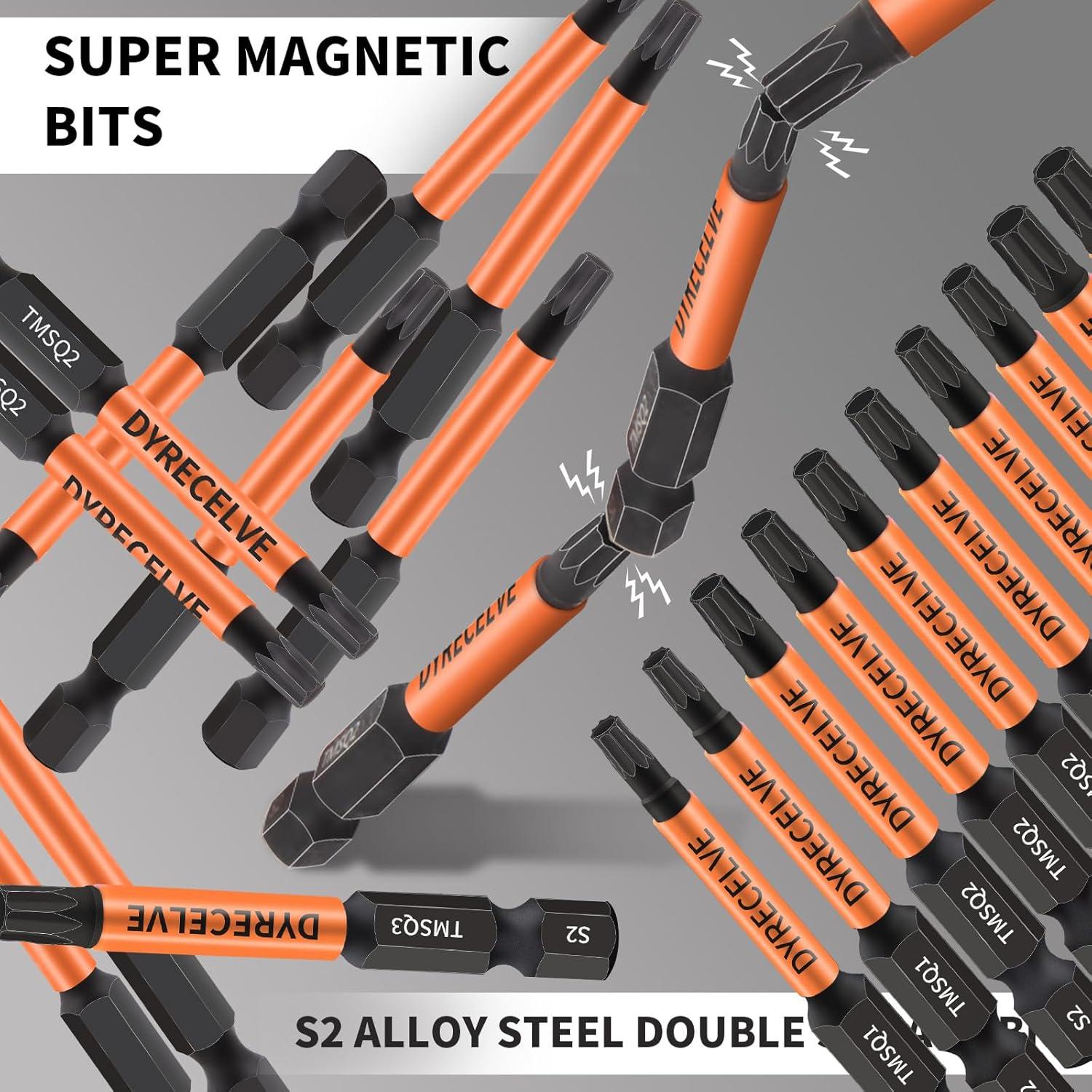 Juego de Puntas Torx Estrella 8 Puntos DYRECELVE 10 Piezas