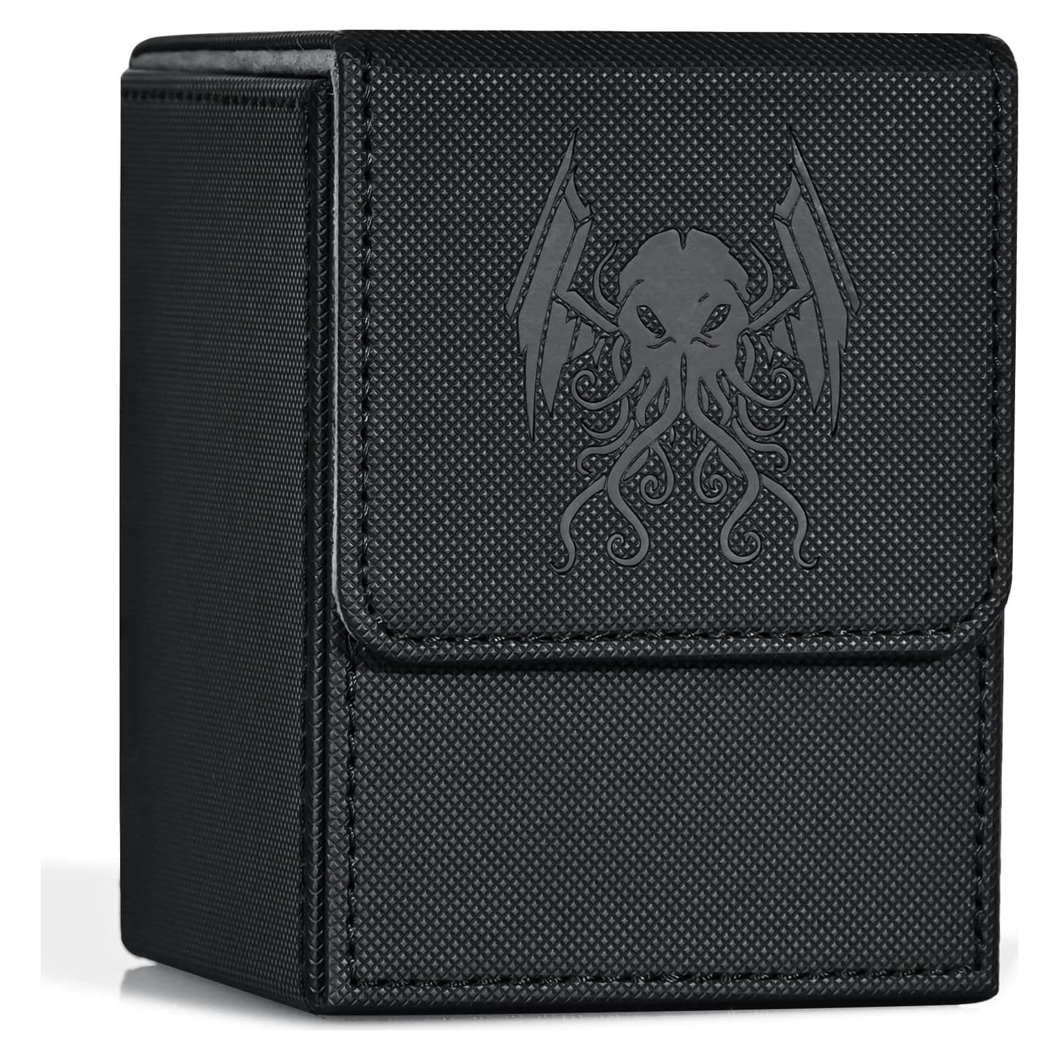 Caja de Barajas ZLCA para MTG y YuGiOh, 100+ Cartas, Negro