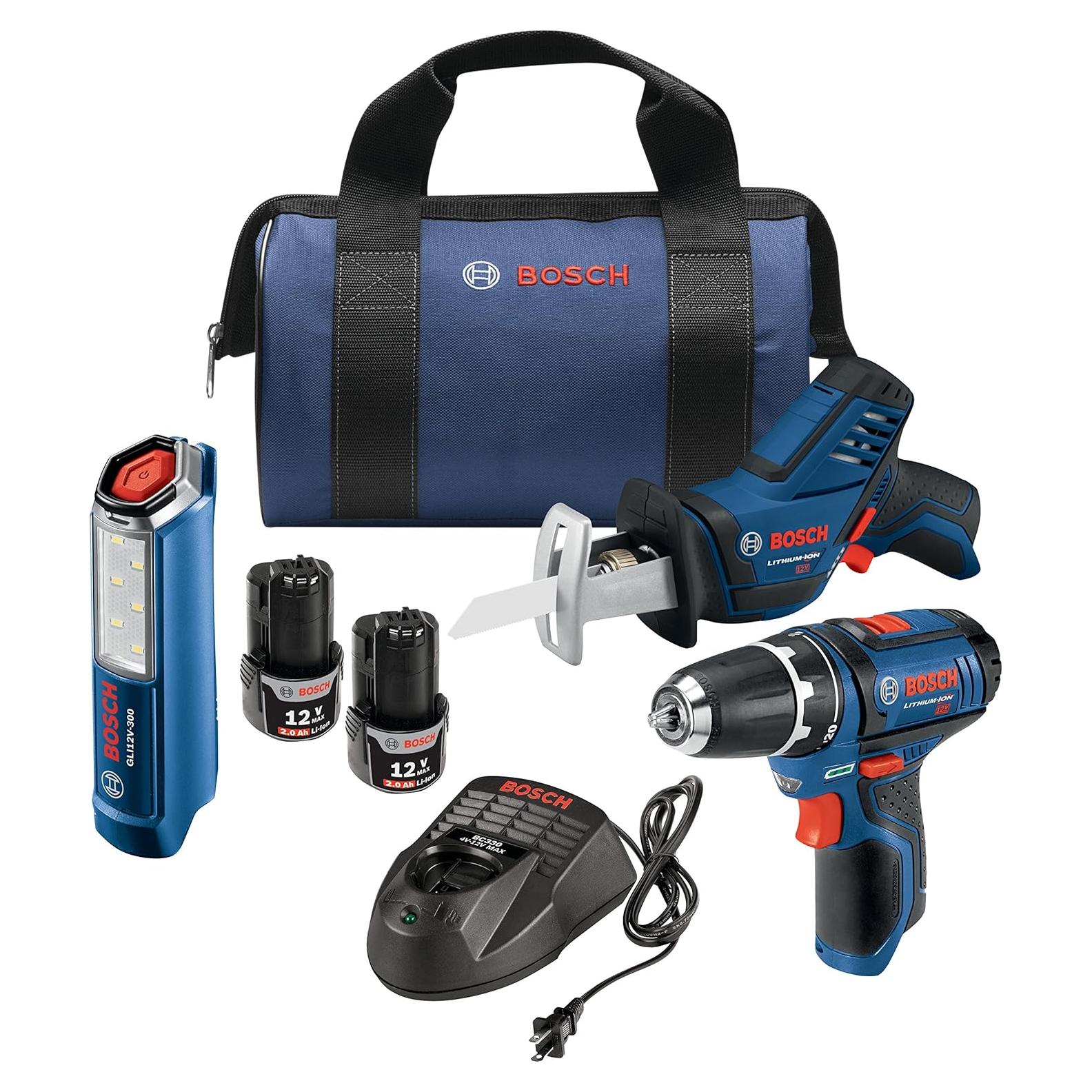 Kit de Herramientas Eléctricas Bosch GXL12V-310B22 3 Piezas