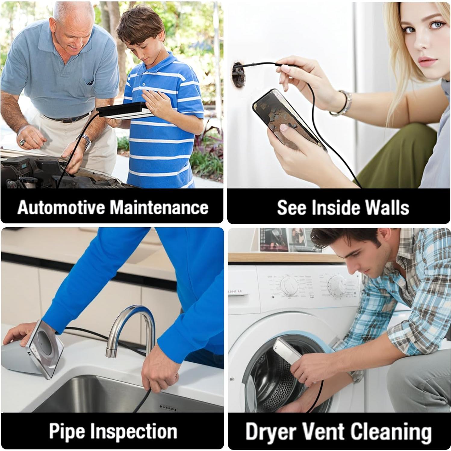 Cámara Endoscópica Doble Lente Pemamnov 1920P 5m IP67