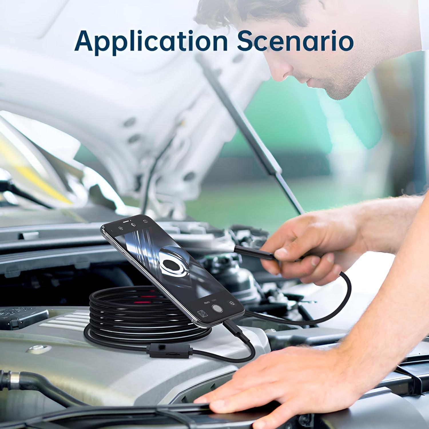 Cámara Endoscópica Doble Lente Pemamnov 1920P 5m IP67