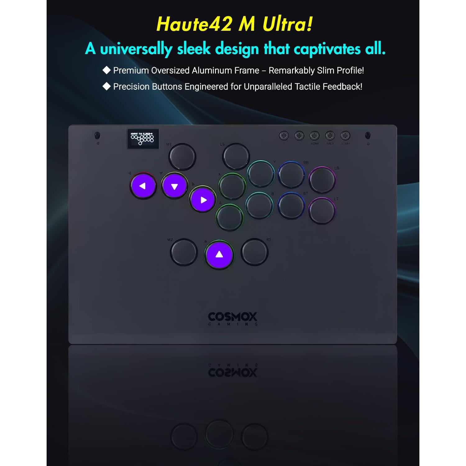 Controlador Arcade Sehawei M Ultra - Aluminio RGB para PC/PS4/Switch