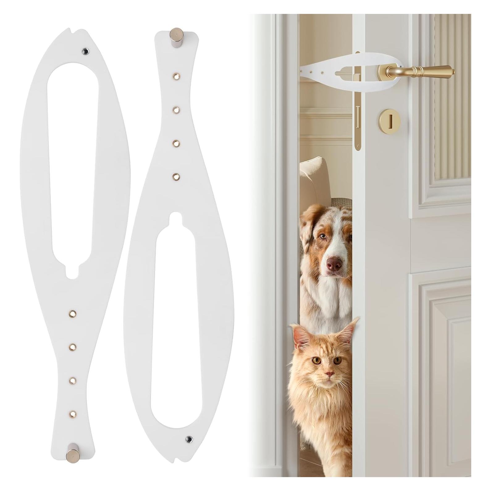 Cierre de puerta para gatos TGIOW ajustable 6.35-15.24 cm blanco