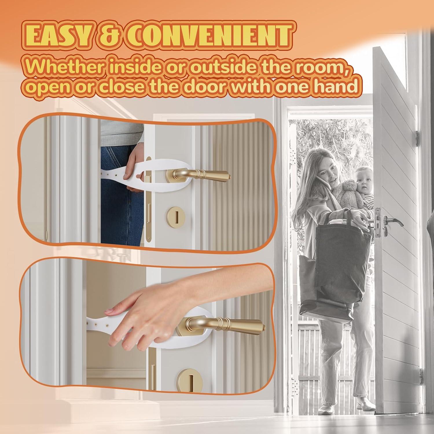 Cierre de puerta para gatos TGIOW ajustable 6.35-15.24 cm blanco