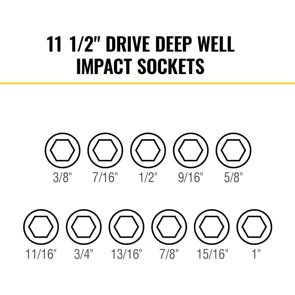 Juego de Enchufes de Impacto Klein Tools 65111 14 Piezas SAE