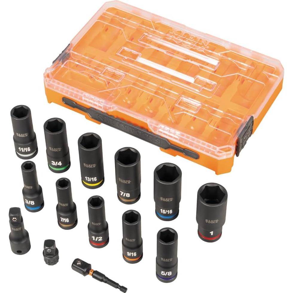 Juego de Enchufes de Impacto Klein Tools 65111 14 Piezas SAE
