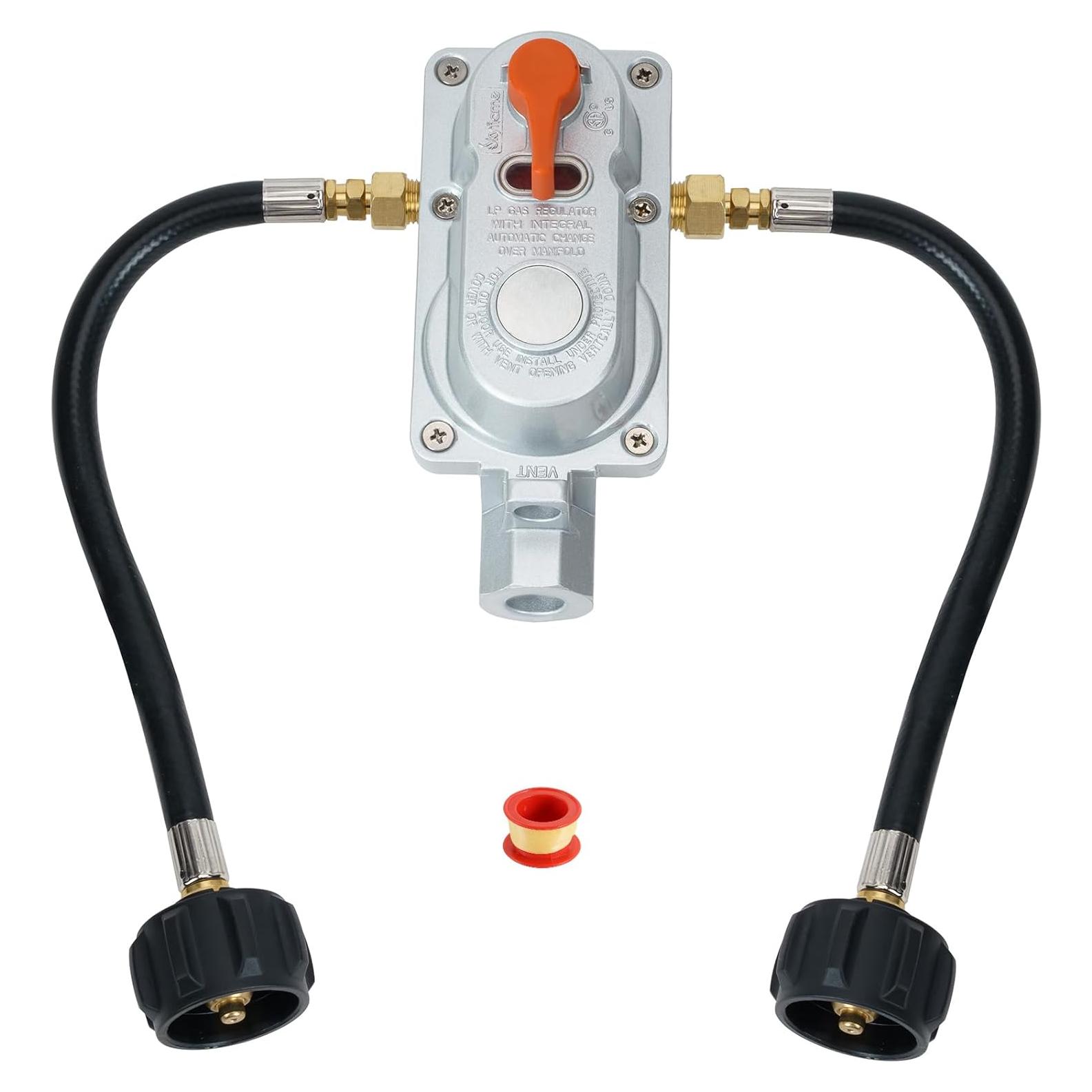 Regulador de Propano Skyflame RV Doble Etapa con 2 Mangueras