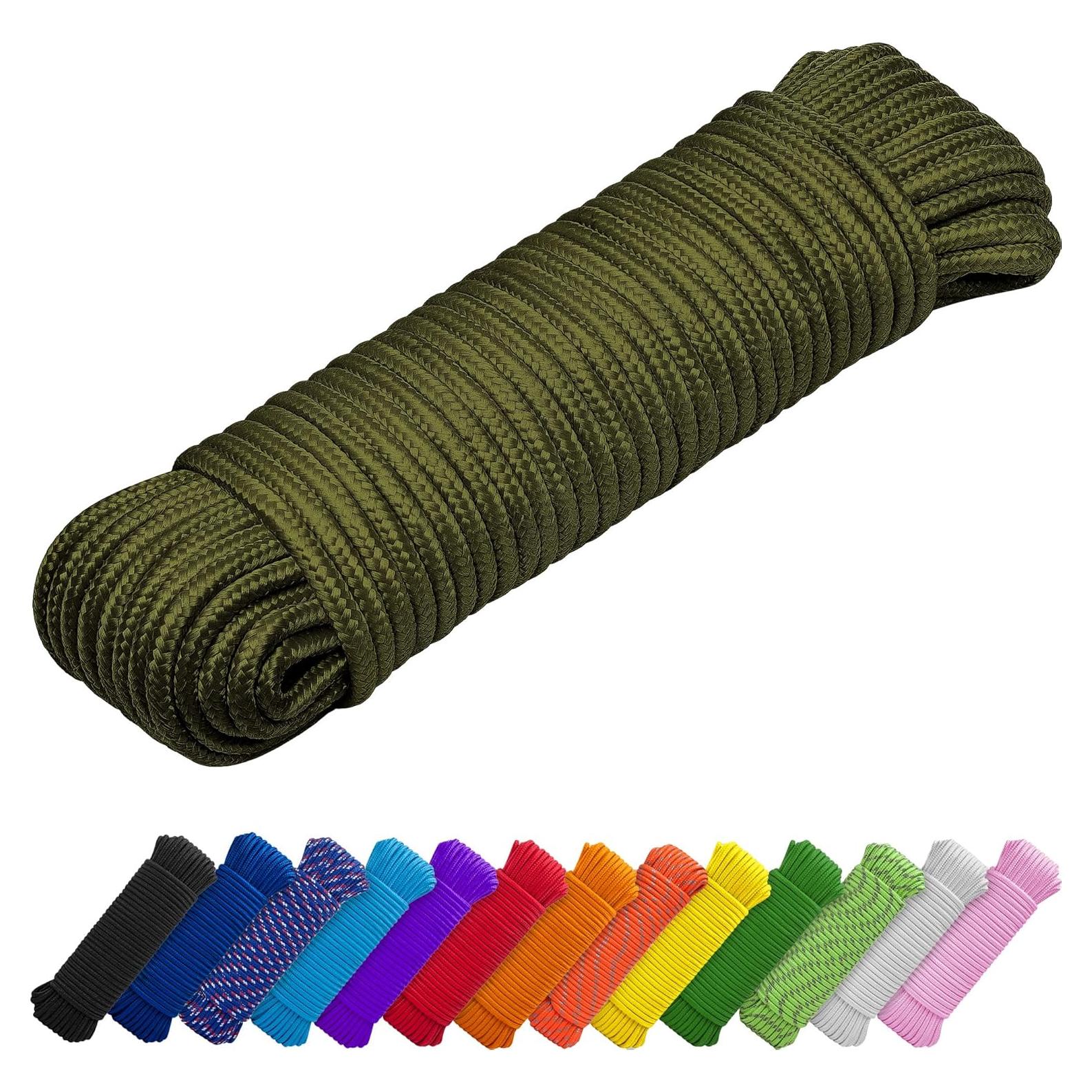 Cuerda Utilitaria TECEUM 27.5m x 6.35mm Verde Militar