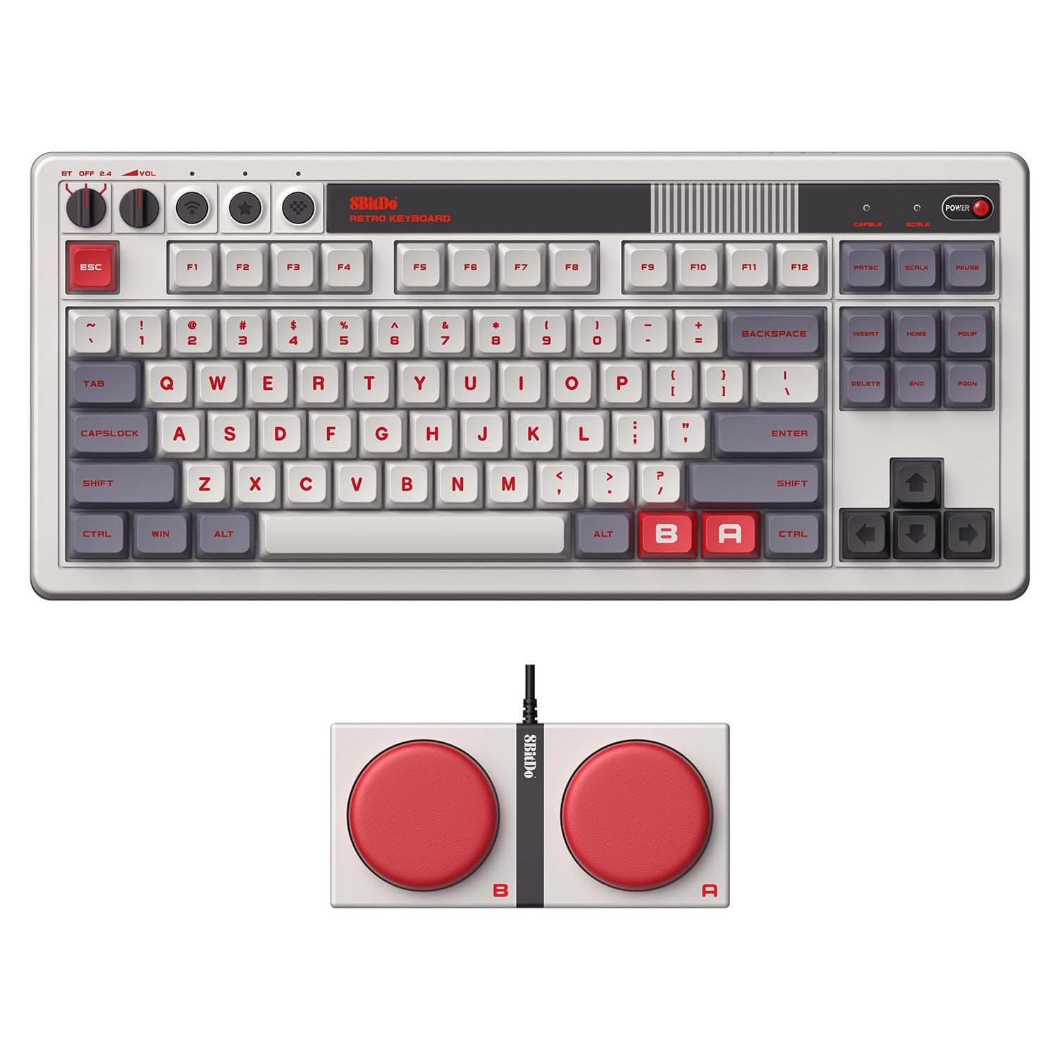Teclado Mecánico 8Bitdo Edición N 87 Teclas Bluetooth USB-C