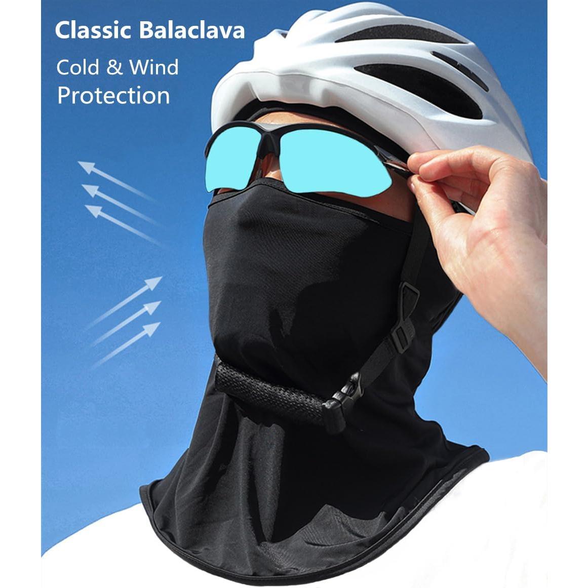 Máscara Balaclava Negra para Esquí y Ciclismo UV