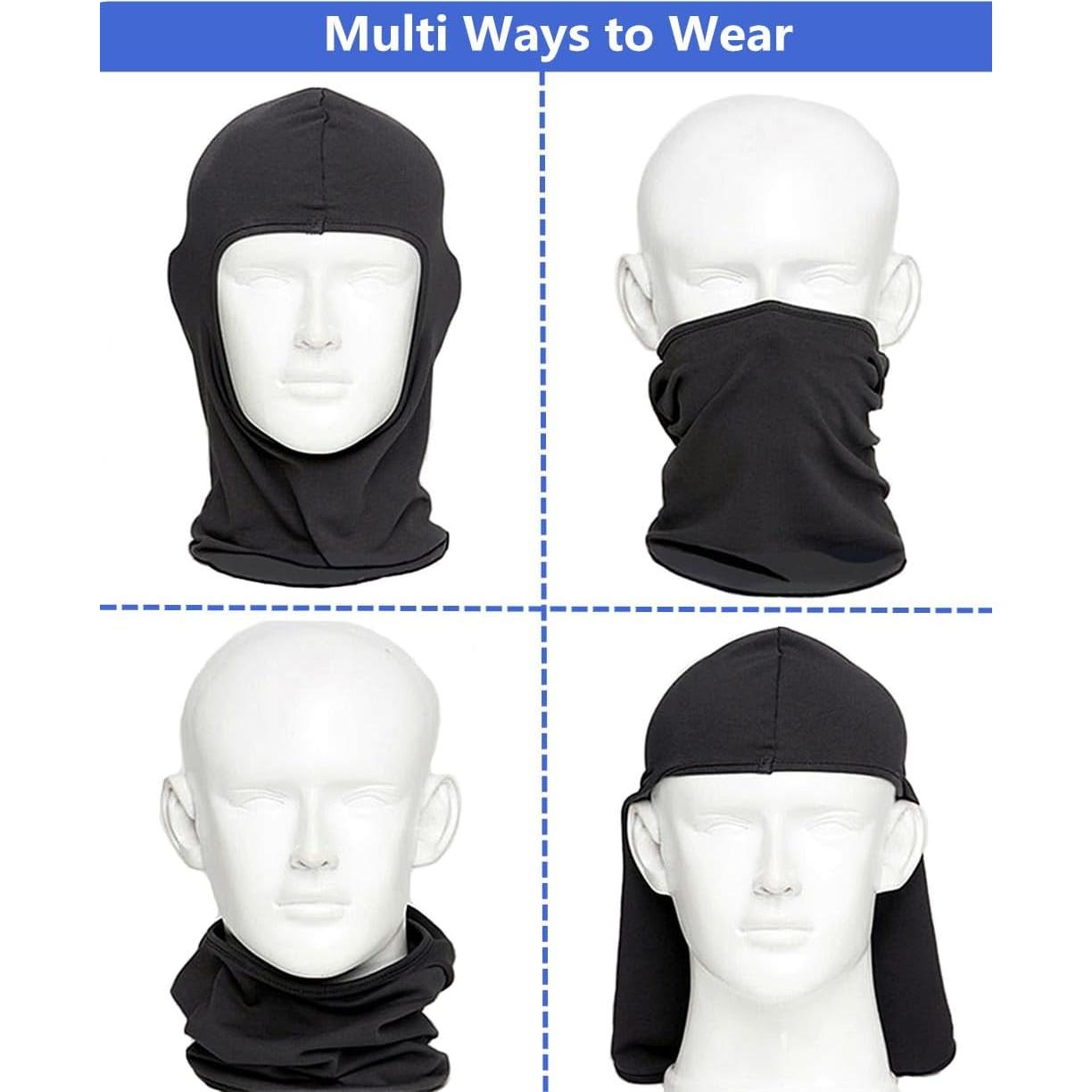 Máscara Balaclava Negra para Esquí y Ciclismo UV