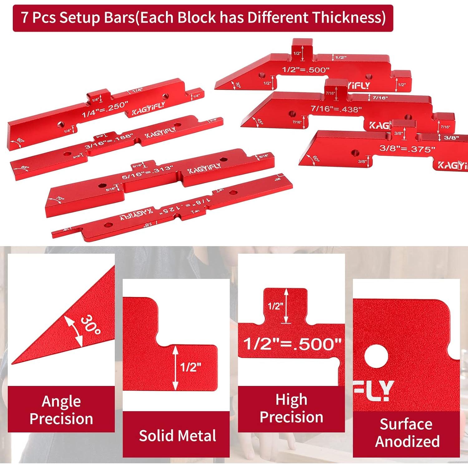 Juego de 7 Piezas de Bloques de Configuración KAGYIFLY