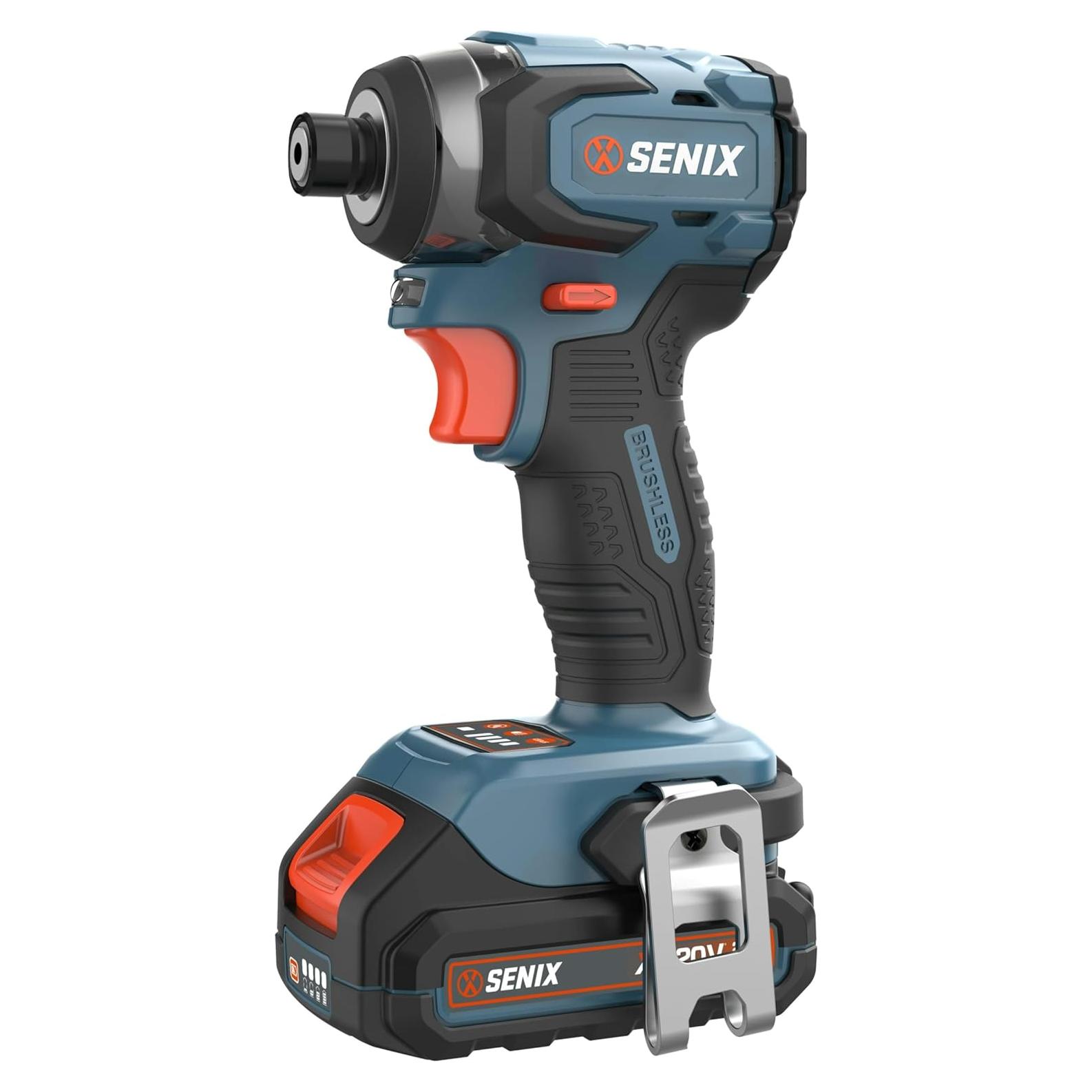 Destornillador de Impacto Inalámbrico SENIX X2 20V 130 Lb-Pie