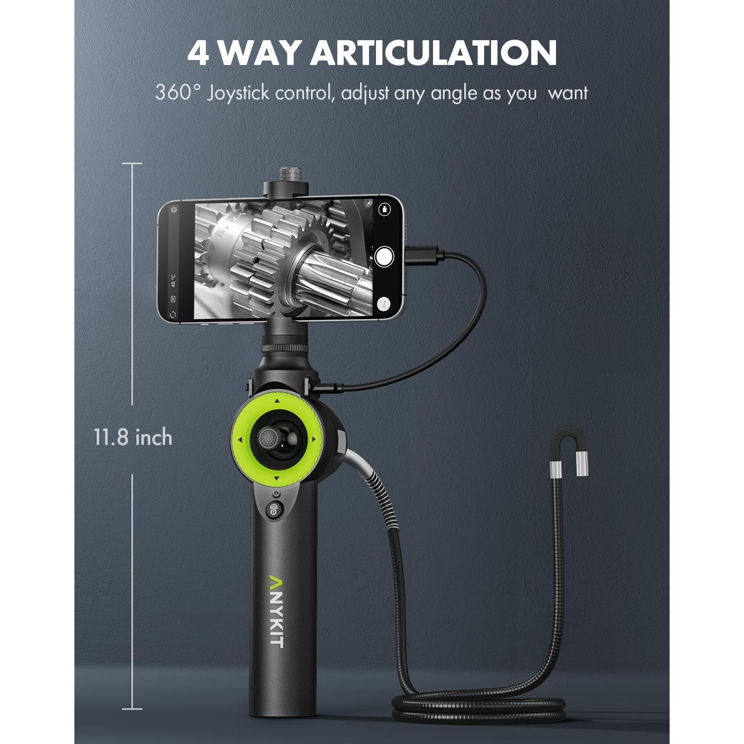 Endoscopio Articulado Anykit AN150 1.01m 6 LED IP67