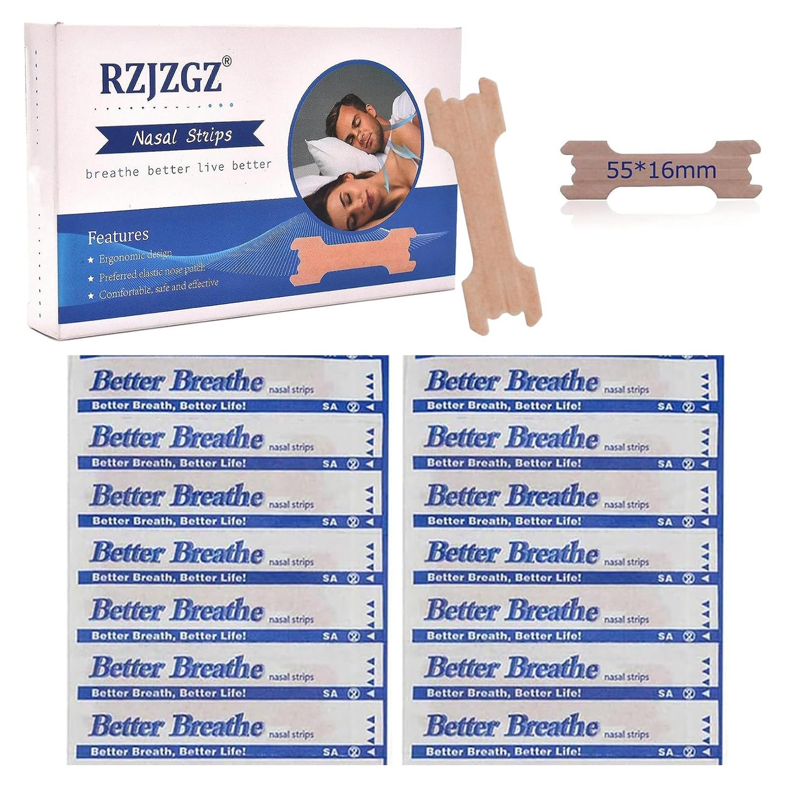 Tiras Nasales RZJZGZ 110 Piezas Anti-Ronquido Alivio Congestión