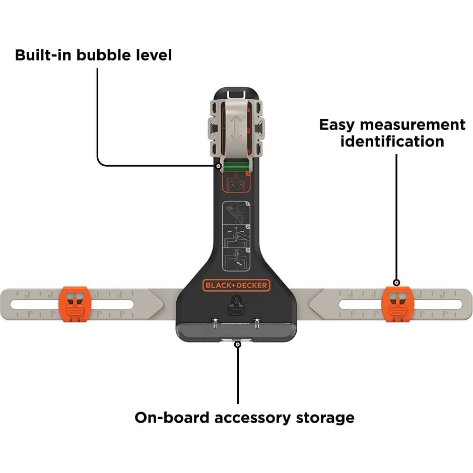 Kit de Colgado de Imágenes BLACK+DECKER MarkIT BDMKIT101C
