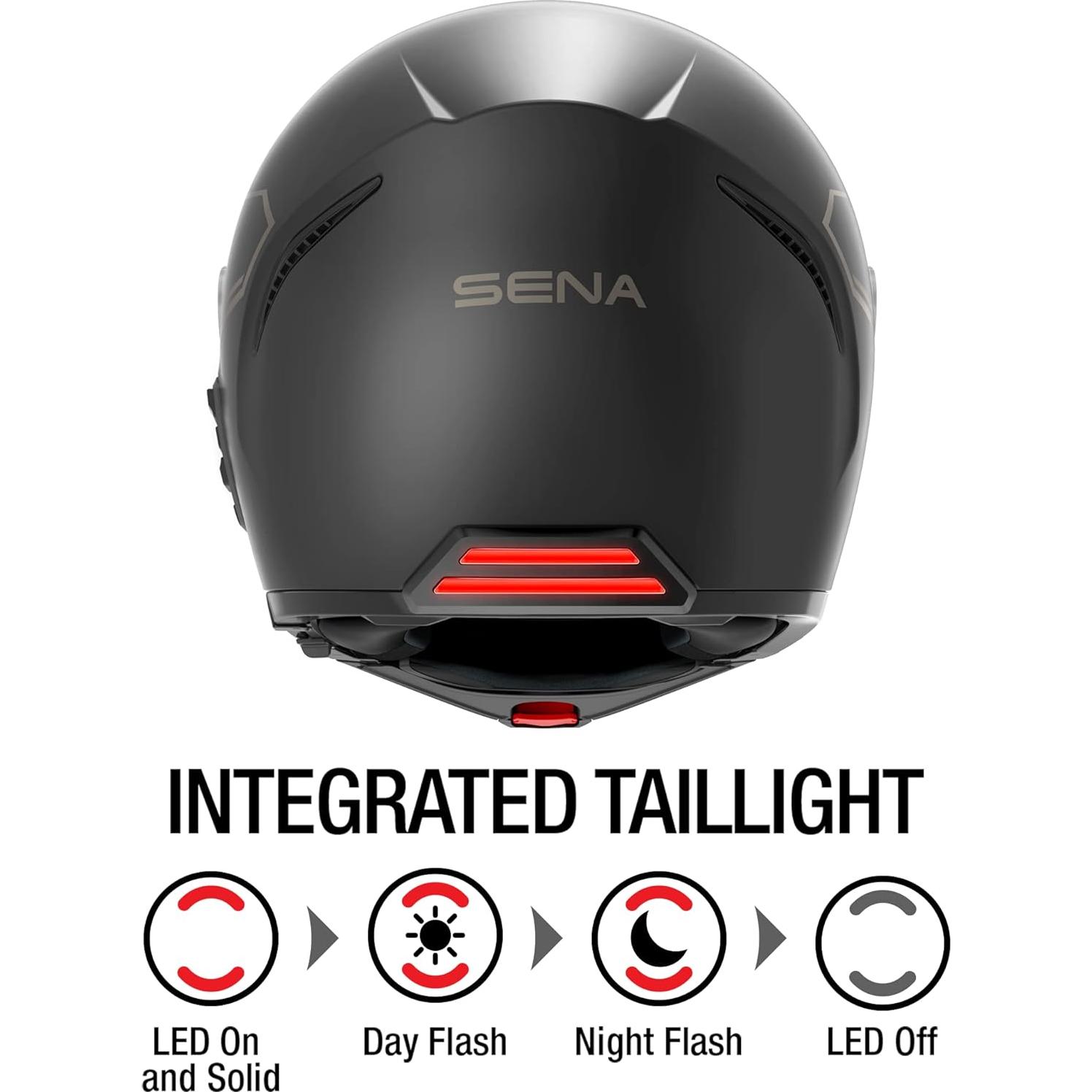 Casco Modular Sena Impulse DOT Bluetooth Harman Kardon Blanco Pequeño