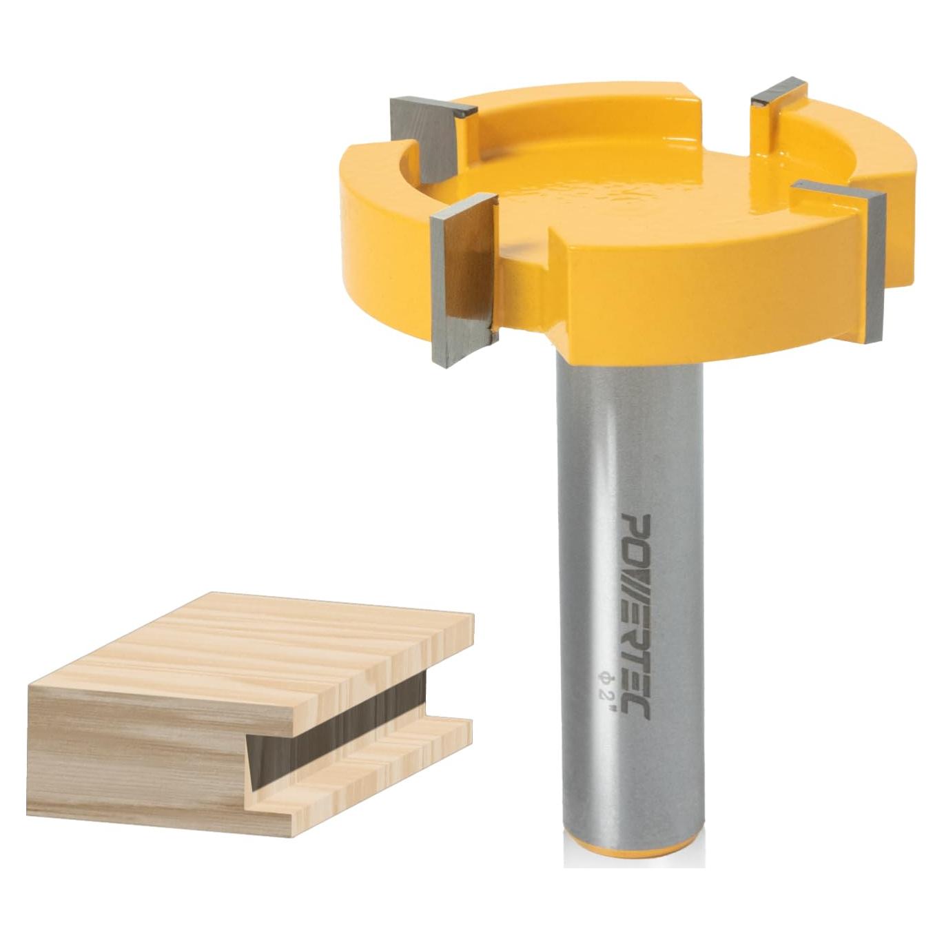 Bit de Ruta de Aplanamiento Powertec 2" Diámetro CNC