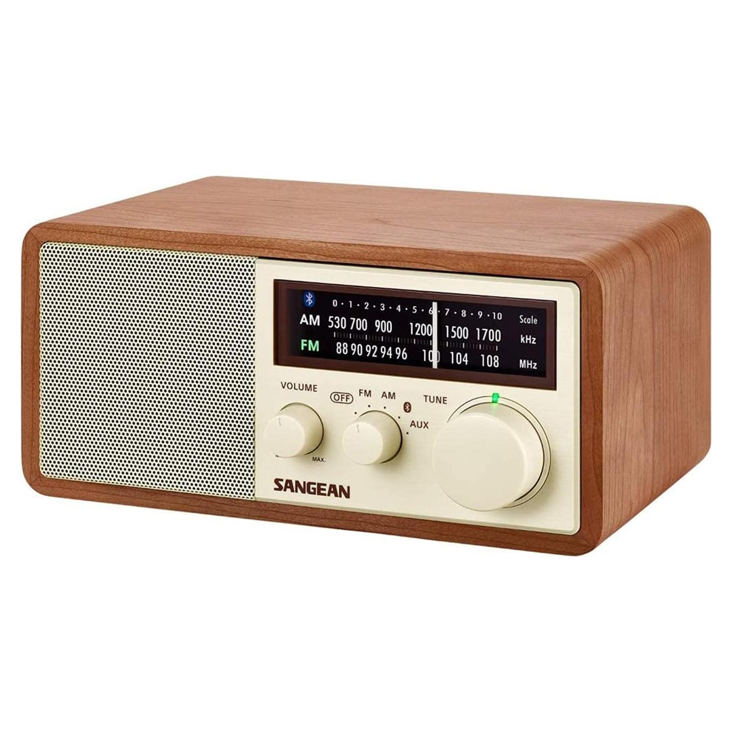 Radio Sangean WR-16 Madera AM/FM Bluetooth 11.7x23.9cm