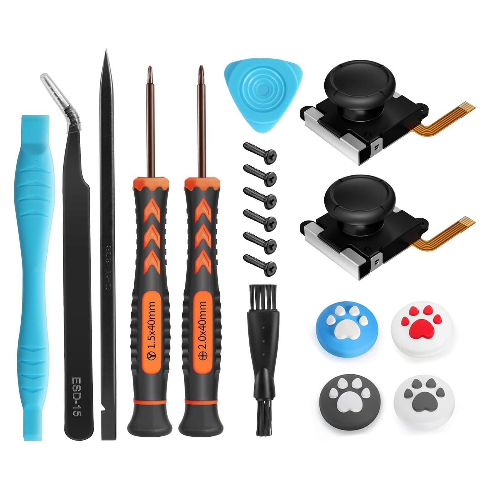 Joystick de Efecto Hall Rzkipdy para JoyCon - Kit 19 en 1