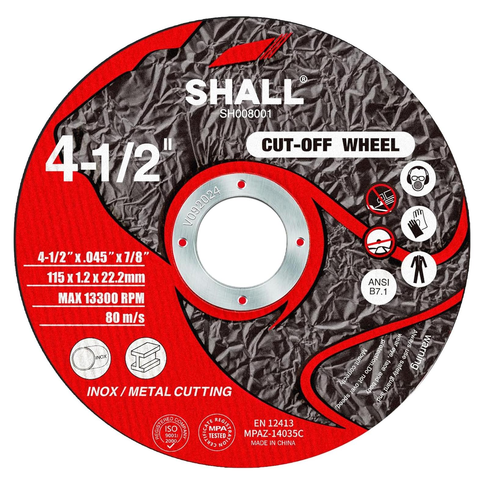 Ruedas de Corte SHALL 25 Piezas 115mm para Amoladora Angular