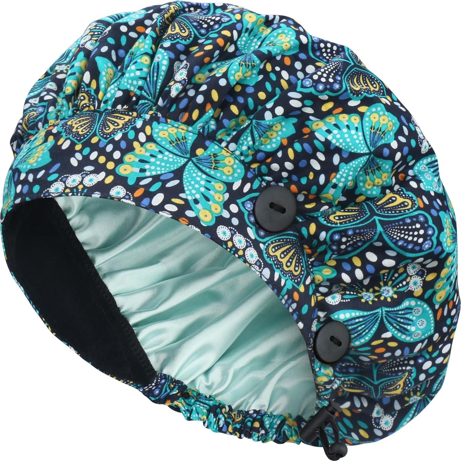 Gorra Bouffant ABAMERICA Ajustable con Botón y Banda Sudor